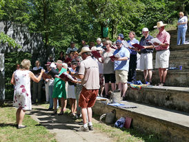 Festgottesdienst zum 1.000 Todestag des Heiligen Heimerads auf dem Hasunger Berg (Foto: Karl-Franz Thiede)